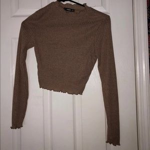 SHEIN crop top long sleeve